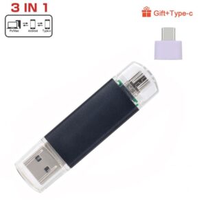 3 In1 OTG USB Flash Drive - Balck 128GB