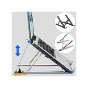 Agapeon 10-layer Adjustable 21.5 Inches Folding Plastic Laptop Stand