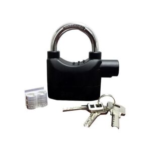 Alarm Security Padlock - Black