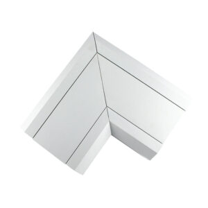 Compartment Trunking Angle Bend PVC 170mmx50mm