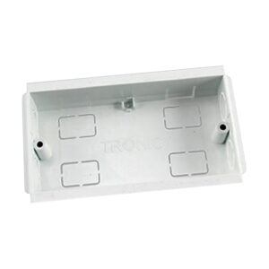 Compartment Trunking Twin Box PVC 100mmx50mm
