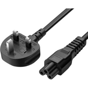 DockCase Laptop Power Cable 3 Pin Mains lead Power UK Plug for Laptop AC-Adapter Charger Dell HP Acer Compaq Delta Asus Lenovo Toshiba Vaio - 1.5m