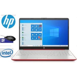 Hp 15.6 inch HD 8GB Ram128GB SSD Intel Pentium Gold 2.4GHz, Win10 -Red