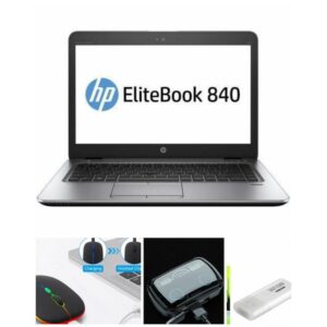 Hp EliteBook 840 , Intel Core i5 up to 2.3 GHz, 16GB RAM, 1TB/1000 GB HDD Laptop Computer With Rechargable Mouse , Earbuds and 32GB Flash disk Windows 10 Pro-Refurbished
