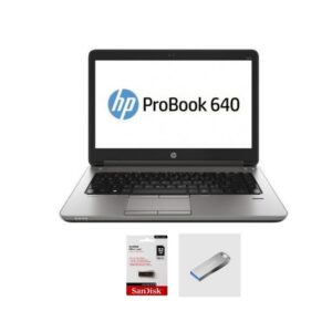 Hp ProBook 640 Intel Core I5 8GB Ram 500GB HDD 14 Inch Refurbished (Grade A+) Plus SanDisk - Black