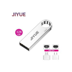 JIYUE Flash Drive 3.0 128GB Metal OTG Micro USB Type-C