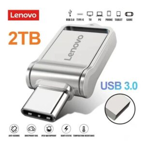 Lenovo High Speed USB 3.0 Flash Drive With Type-c 2TB 1TB Metal Pendrive 512GB 256GB Waterproof USB Pen Drive 128GB USB Memory Disk For PC