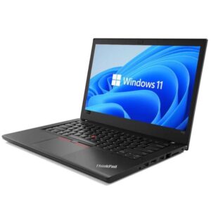 Lenovo Refurbished ThinkPad T480 14 Inch Slim Laptop, Core i5 8th Gen, 8GB Ram, 256GB SSD (Grade A) – Black (3MTHS WRTY)