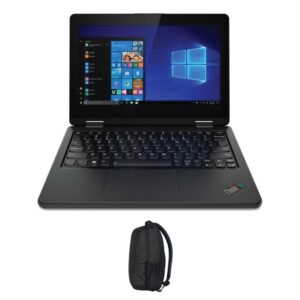 Lenovo Thinkpad Ultrabook 11.6",Intel Celeron 128 GB SSD,4GB Black Plus Free Backpack, Refurbished (4MTHS WRTY)