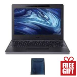 RENEWED Refurbished Acer Portable Mini Laptop.4GB RAM 128GB SSD, 12Inches Plus Free Pouche/sleeve- Black() (6MTHS WRTY)