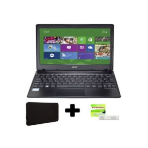 RENEWED Refurbished Acer Travel Mate 12" 4GB Ram 128GB SSD - Black