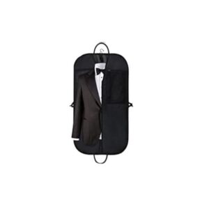 Suit Carrier And Coat Storage Bag Pouch Organizer - Black