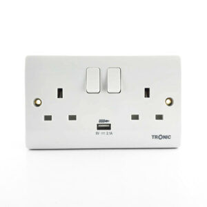 Twin Switch Socket with USB