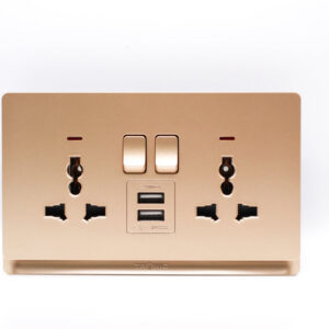 Universal Twin Socket with USB
