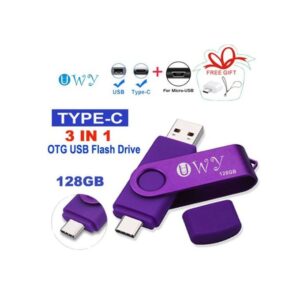 UWY Flash Disk 128G OTG Usb Flash Drive Micro Otg & Type C