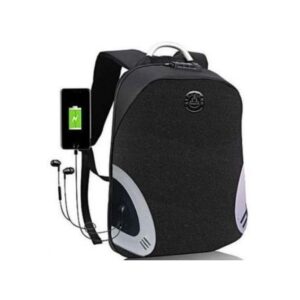 Waterproof Laptop Bag With USB Port - Black