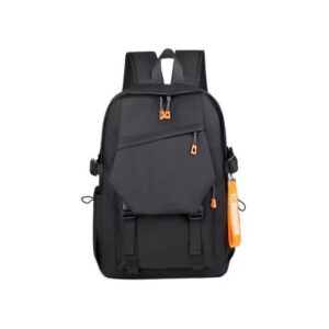 Well Designed Waterproof Backpack With USB Port-Black And Grey