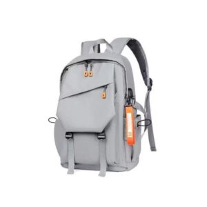 Well Designed Waterproof Backpack With USB Port-Grey