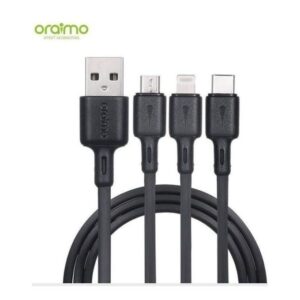 3in1 USB Type C,Lighting & Micro Fast USB Charging & Data Cable - Black