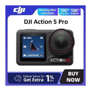 Dji Osmo Action 5 Pro Standard Combo, Waterproof Action Camera with 1/1.3" Sensor, 4K/120fps Video, Subject Tracking, Stabilization, Dual OLED Touchscreens, Action Camera 4K...
