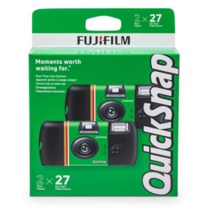 Fujifilm QuickSnap Flash 400 One-Time-Use Camera - 2 Pack - Multicolor