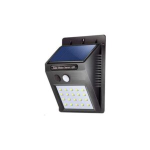 LED PIR Motion Sensor Solar Light LED Lamp - Black.