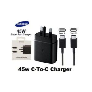 Samsung 45W Super Fast Charger With 1 Meter USB-C To USB-C Cable-black