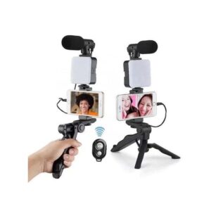 Video Making Vlog Tripod Kit - Black