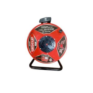 WISEUP Heavy Duty Extension Reel 2.5mm Industrial Electric Power Cable 2.5mm - Red/Black