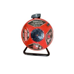 WISEUP Heavy Duty Extension Reel 2.5mm Industrial Electric Power Cable 2.5mm - Red/Black