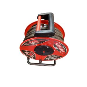 WISEUP Heavy Duty Extension Reel 50 Meters 2.5mm - Red/Black